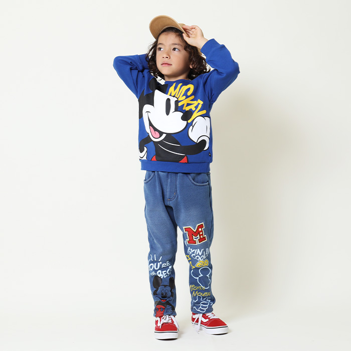 ディズニー こども服 ペアコーデ トレーナー